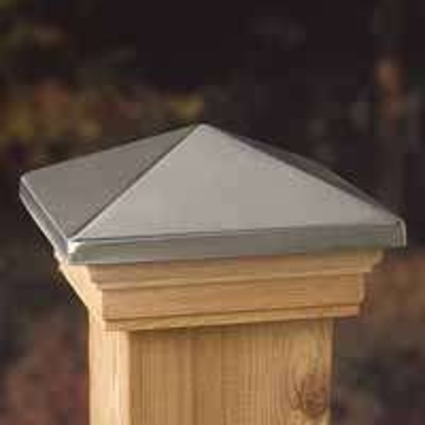 Maine Ornamental Maine Ornamental 72379 Post Cap, 5-1/2 x 5-1/2 in Post/Joist, Pyramid Top, 6 in L, 6 in W 72379